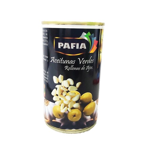 ACEITUNAS PAFIA 350GR VERDES CON AJO