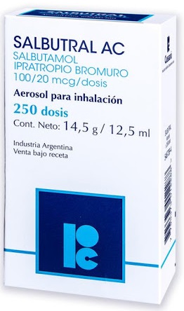 SALBUTRAL AC 100MCG 20MCG X 250DOSIS CASSARA