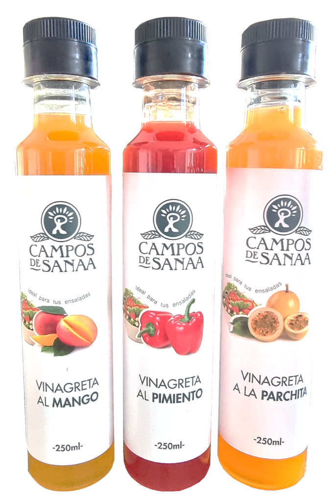 ADEREZO CAMPOS DE SANAA 250ML VINAGRETA PIMIENTO
