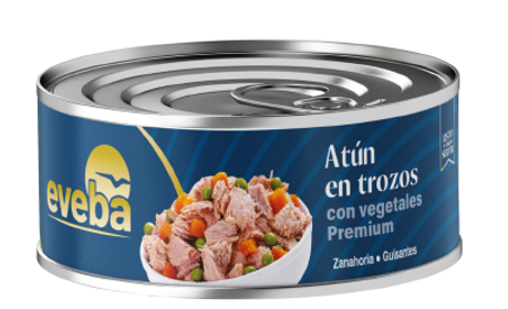ATUN EVEBA 170GR TROZOS CON VEGETALES