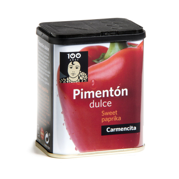 PIMENTON DULCE CARMENCITA 75GR LATA CUADRADA