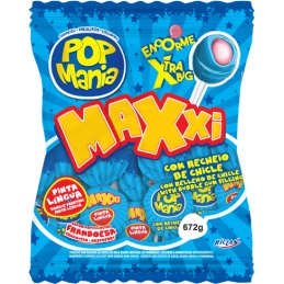 CHUPETAS POP MANIA 48UND MAXXI FRAMBUESA