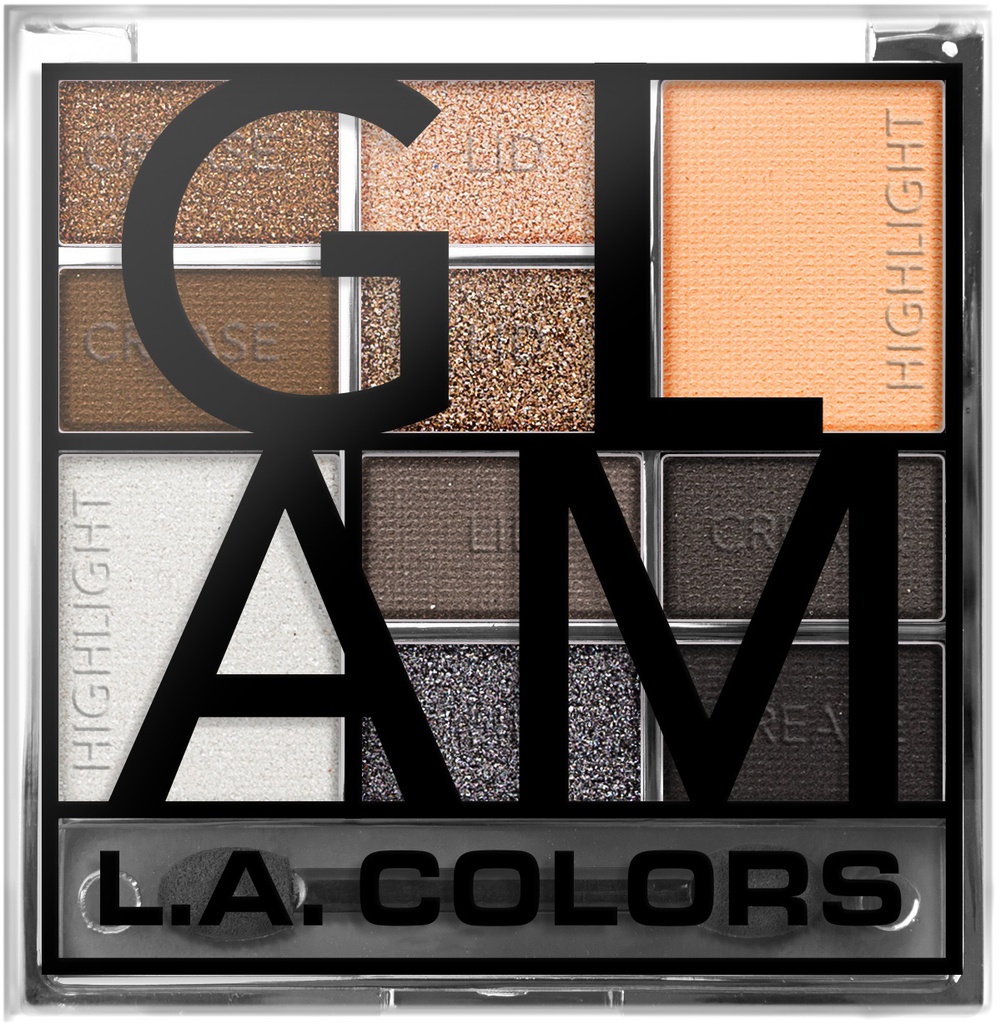 PALETA LA COLORS SOMBRA DE OJOS GLAM CES137A