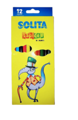 CREYONES SOLITA 12UND DE MADERA