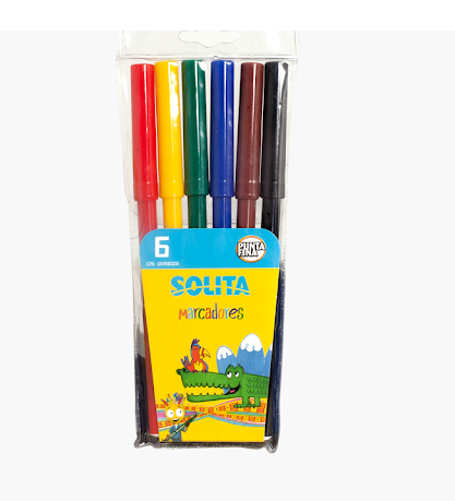 MARCADORES SOLITA 6UND ESCOLARES