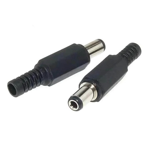 CONECTORES DC JACK PLUG 5.5X2.1MM MACHO           