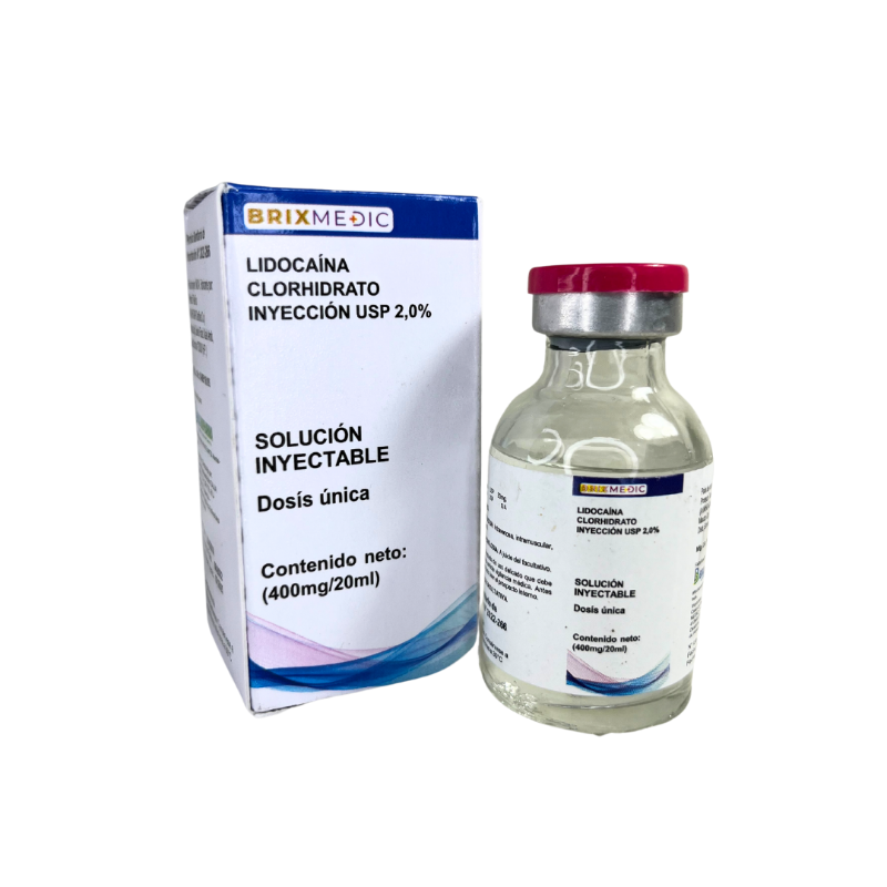 LIDOCAINA CLORHI 2% 400MG 2ML X 1AMP USP SOL INY BRIXMEDIC