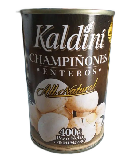 CHAMPIÑONES KALDINI 400GR ENTEROS
