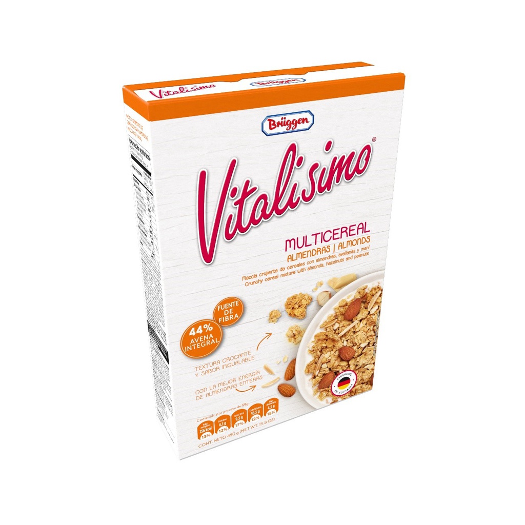CEREAL VITALISIMO 450GR ALMENDRAS MULTICEREAL