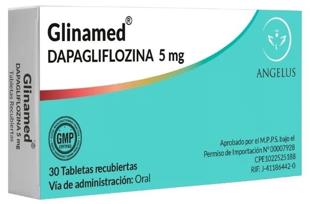 GLINAMED 5MG X 30TAB DAPAGLIFLOZINA ANGELUS