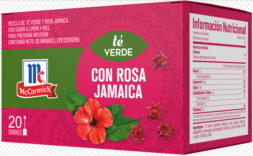 TE MCCORMICK 20UND VERDE CON ROSA JAMAICA