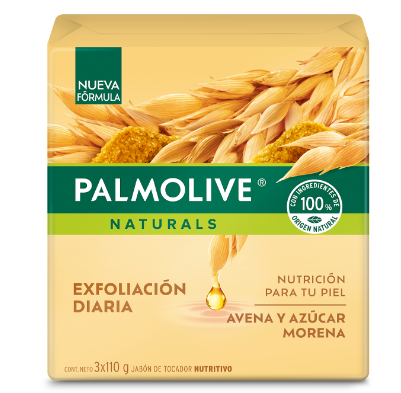 JABON PALMOLIVE 110GRX3UND AVENA AZUCAR MORENA