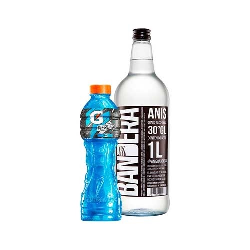 COMBO ANIS BANDERA 1LT+GATORADE MORA 500ML