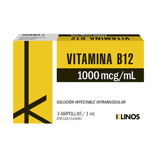 VITAMINA B12 1ML X 3AMP KLINOS