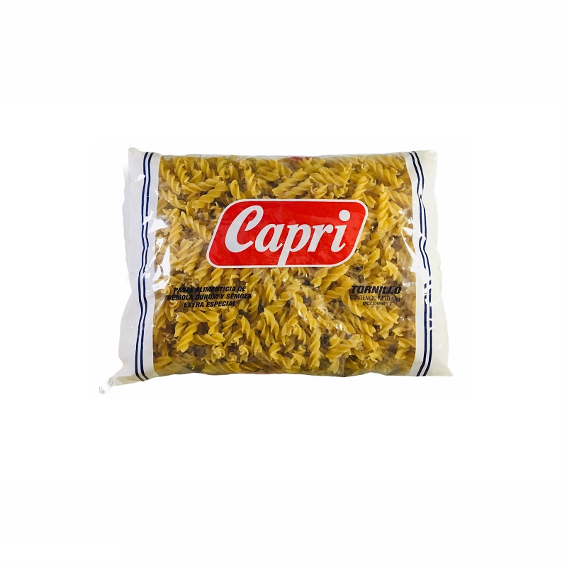 PASTA CAPRI 500GR TORNILLO EXTRA ESPECIAL