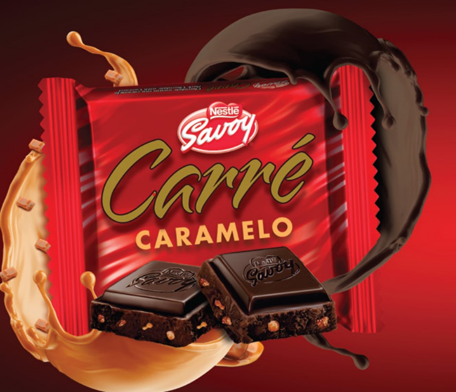CHOCOLATE CARRE 100GR CARAMELO***