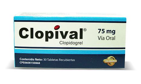 CLOPIVAL 75MG X 30TAB CLOPIDOGREL VALMORCA