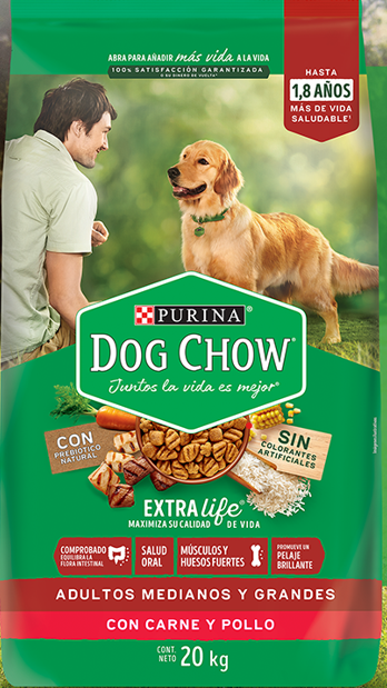 ALIMENTO P/PERRO DOG CHOW 20KG CARNE Y POLLO