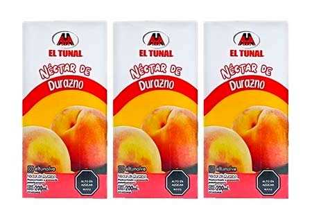 NECTAR EL TUNAL 200ML DURAZNO TRIPACK