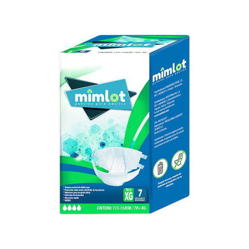 PAÑALES MIMLOT XG 7UND ADULTOS