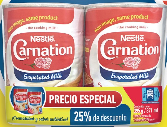 LECHE EVAPORADA CARNATION 395GR TWO PACK