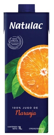 JUGO NATULAC 1LT 100% NARANJA UHT