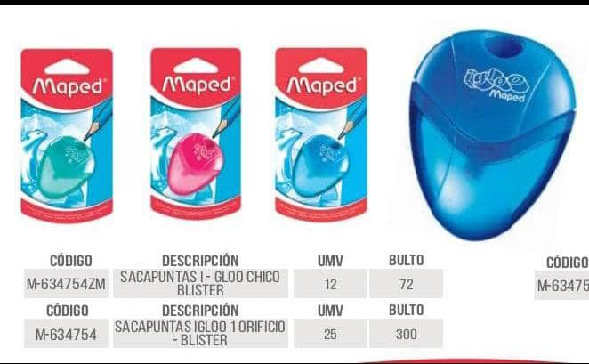 SACAPUNTAS MAPED IGLOO M-634754