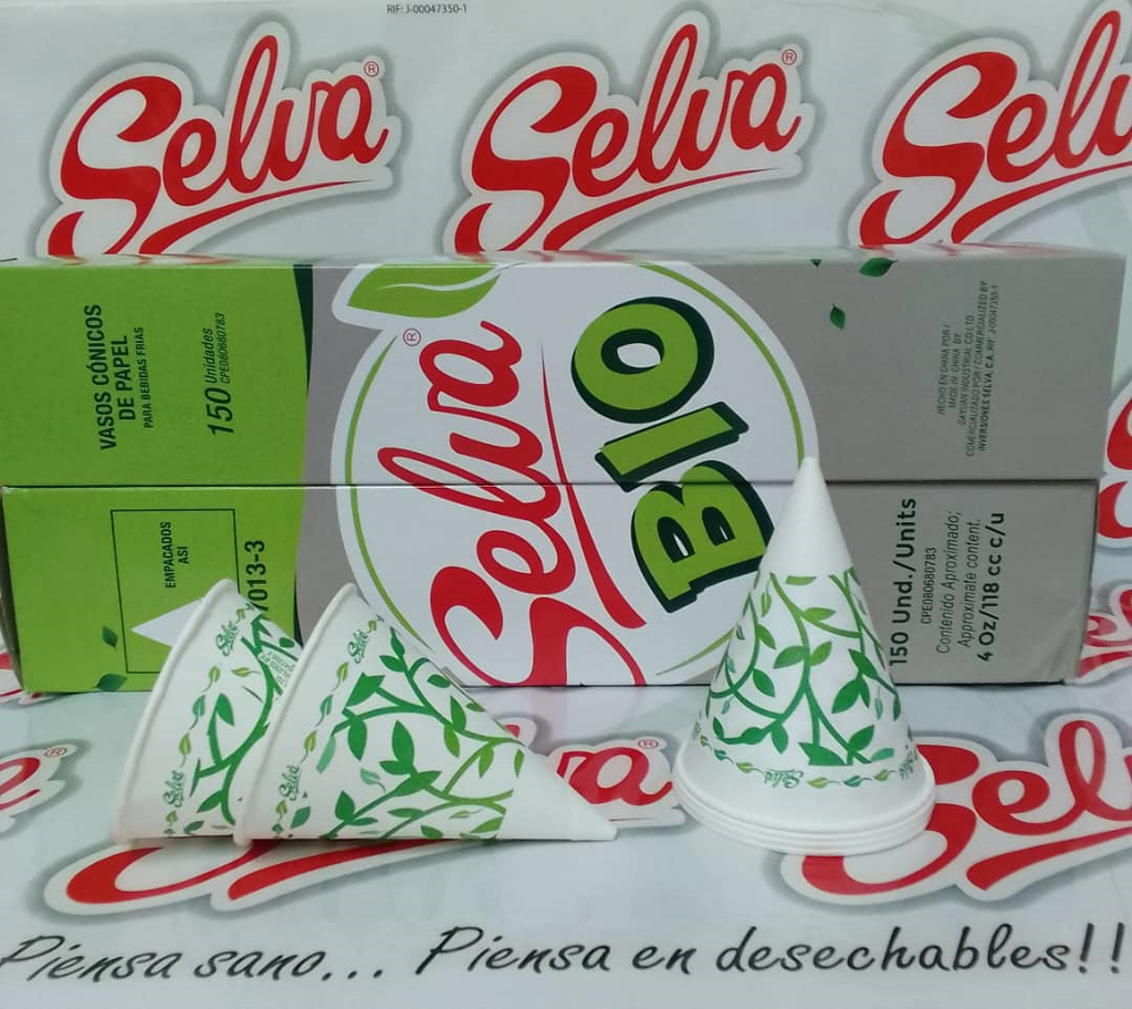 VASO CONICO SELVA 35X150UND 4OZ