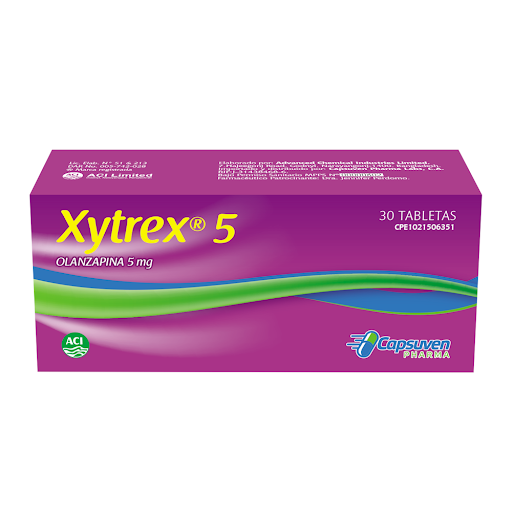 XYTREX 5MG X 30TAB OLANZAPINA ACI