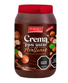 CREMA DE UNTAR ST MORITZ 500GR AVELLANA