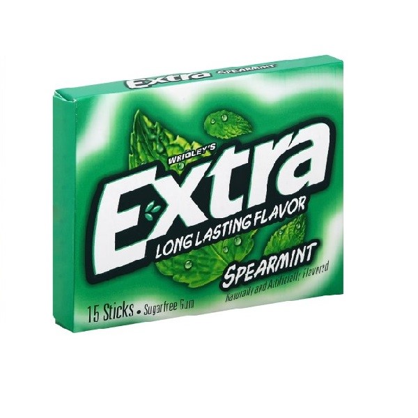 CHICLE EXTRA WRIGLEY 15LAMINAS HIERBABUENA SIN AZUCAR***