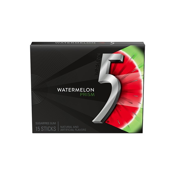 CHICLE WRIGLEY FIVE LLUVIA DE SANDIA S/AZUCAR 40.5GR***