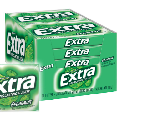 CHICLE EXTRA WRIGLEY 10X12UND HIERBABUENA SIN AZUCAR