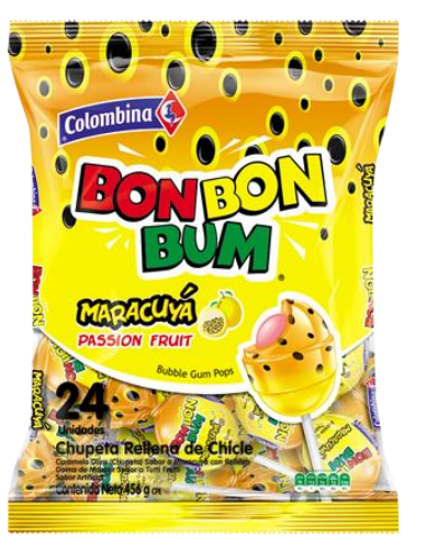 CHUPETA BON BON BUM 24UND MARACUYA