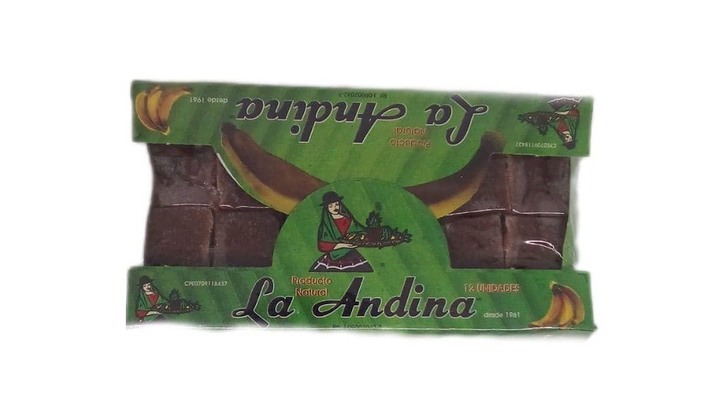 BOCADILLO DE PLATANO LA ANDINA 12UND