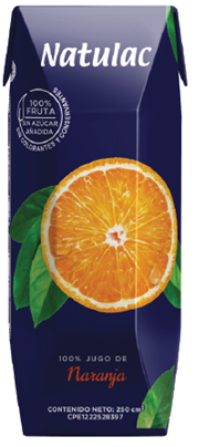 JUGO NATULAC 250ML 100% NARANJA TRIPACK