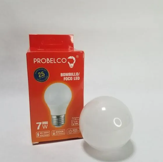 BOMBILLO LED PROBELCO 7W 6500K E-27