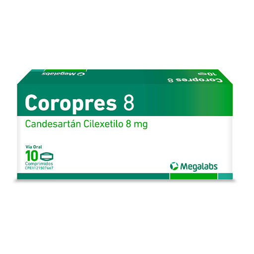 COROPRES 8MG X 10COMP CANDESARTAN MEGALABS