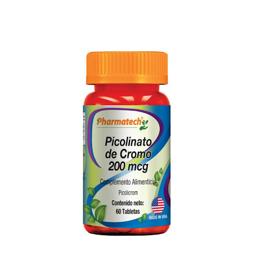 PICOLINATO DE CROMO 200MCG X 60TAB PHARMATECH