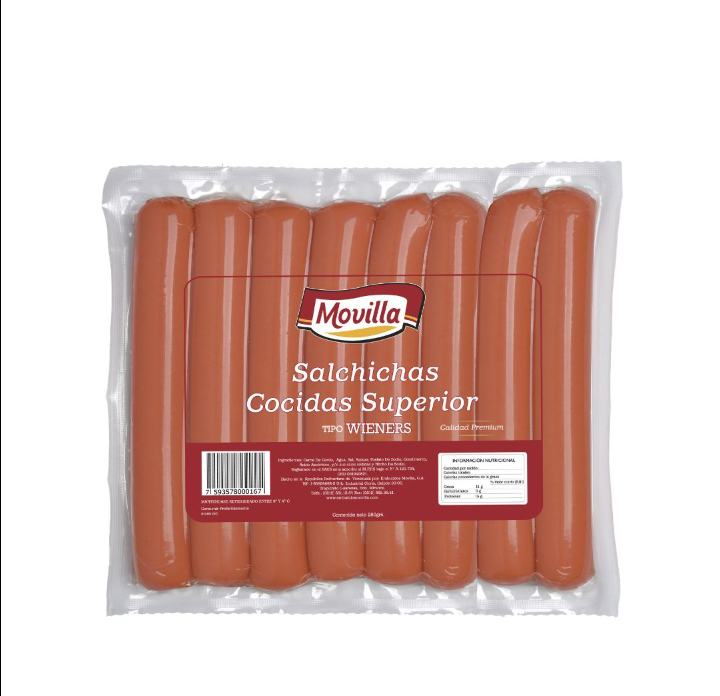 SALCHICHAS MOVILLA 250GR WIENERS