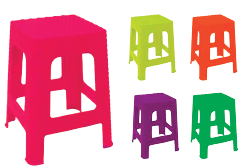 BANQUITO FLOURESCENTE ALF COCINA RATAN SURTIDOS