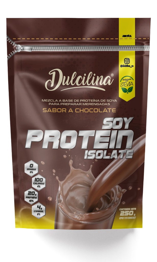 PROTEINA DE SOYA DULCILINA 250GR CHOCOLATE