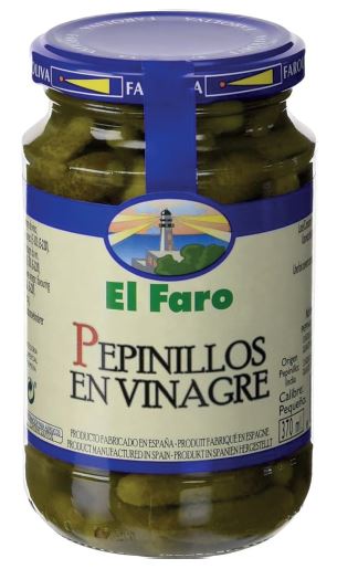 PEPINILLOS EL FARO 350ML EN VINAGRE