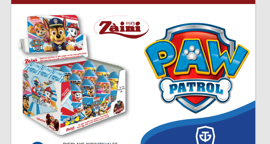 HUEVITO DE CHOCOLATE 20GR PAW PATROL