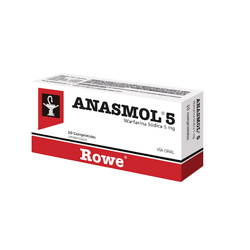 ANASMOL 5MG X10TAB WARFARINA ROWE