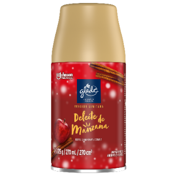 AMBIENTADOR GLADE 270ML DELEITE DE MANZANA