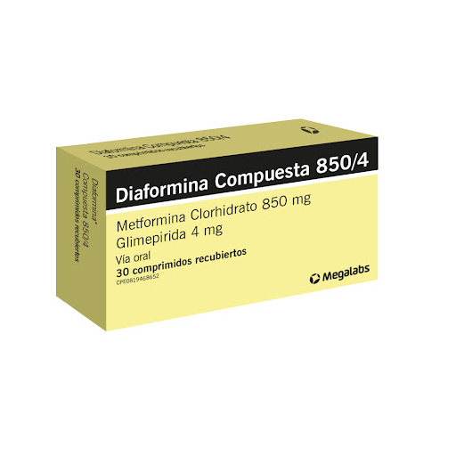 DIAFORMINA COMP 850MG 4MG X30TAB METF GLIMEP MEGALABS