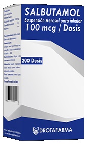 SALBUTAMOL 100MCG 200DOSIS AEROSOL DROTAFARMA