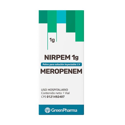 NIRPEM MEROPENEM 1GR X 1AMP I.V GREENPHARMA