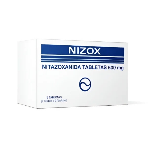 NIZOX 500MG NITAZOXANIDA X6TAB WEXFORD